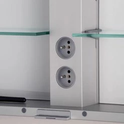 Keuco Royal Match 650mm LED Illuminated Mirror Cabinet -Victorian Plumbing Shop 12801171331 D6 460 7