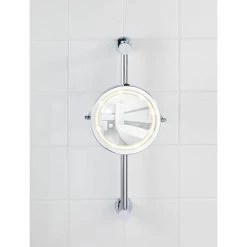 Wenko Power-Loc LED Carpi 5x Magnification Wall Mounted Mirror - 20907100 -Victorian Plumbing Shop 20907100 D2 460