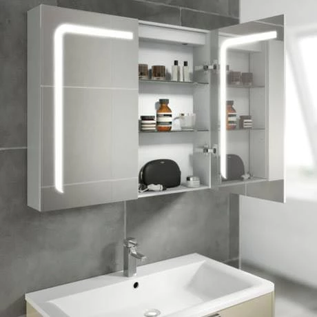 46900_D1_460.jpg HIB Stratus 60 LED Demisting Aluminium Mirror Cabinet - 46900 -Victorian Plumbing Shop 46900 D1 460