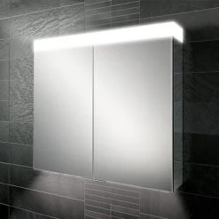 HIB Apex 100 LED Illuminated Mirror Cabinet - 47300