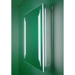 HIB Dimension 50 Bluetooth LED Illuminated Aluminium Mirror Cabinet - 54500 -Victorian Plumbing Shop 54500 D3 460