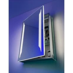 HIB Dimension 50 Bluetooth LED Illuminated Aluminium Mirror Cabinet - 54500 -Victorian Plumbing Shop 54500 D4 460