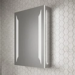 HIB Dimension 50 Bluetooth LED Illuminated Aluminium Mirror Cabinet - 54500