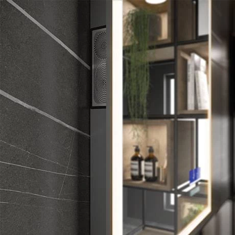 78721000_D2_460.jpg HIB Globe Plus 80 Bluetooth LED Illuminated Mirror - 78723000 -Victorian Plumbing Shop 78721000 D2 460