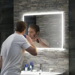 HIB Vega 80 LED Ambient Rectangular Mirror - 78752000 -Victorian Plumbing Shop 78752000 d3 460