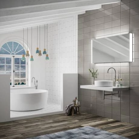 78766000_d4_460.jpg HIB Connect 120 Bluetooth LED Ambient Rectangular Mirror - 78766000 -Victorian Plumbing Shop 78766000 d4 460
