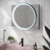 HIB Solas 60 LED Illuminated Mirror (Matt Black Frame) - 79520600 -Victorian Plumbing Shop 79520600 p