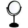 Arezzo Matt Black LED Illuminated Free Standing Cosmetic Mirror