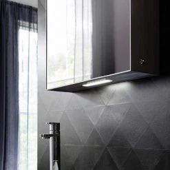 Crosswater Allure 500 x 700mm Illuminated Mirrored Cabinet - AL5070AL -Victorian Plumbing Shop AL5070AL D2 460