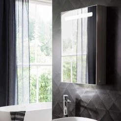 Crosswater Allure 500 x 700mm Illuminated Mirrored Cabinet - AL5070AL