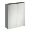 Apollo2 600mm Gloss Grey 50/50 Mirror Unit -Victorian Plumbing Shop AP6M p