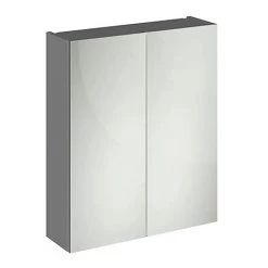 Apollo2 600mm Gloss Grey 50/50 Mirror Unit