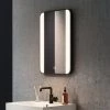 Arezzo Matt Black 500 x 700mm Rectangular LED Illuminated Anti-Fog Bathroom Mirror
