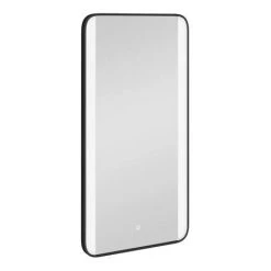 Arezzo Matt Black 600 x 1200mm Rectangular LED Illuminated Anti-Fog Bathroom Mirror -Victorian Plumbing Shop AZ2212MB nd2 460