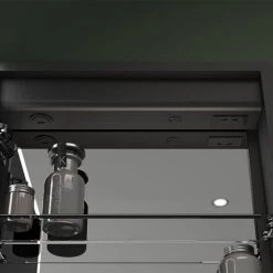 Arezzo 500 x 700mm Recessed LED Illuminated Bathroom Mirror Cabinet with Shaver Socket & Anti-Fog 3 Arezzo 500 x 700mm Recessed LED Illuminated Bathroom Mirror Cabinet with Shaver Socket & Anti-Fog -Victorian Plumbing Shop AZ8920MB D3 460