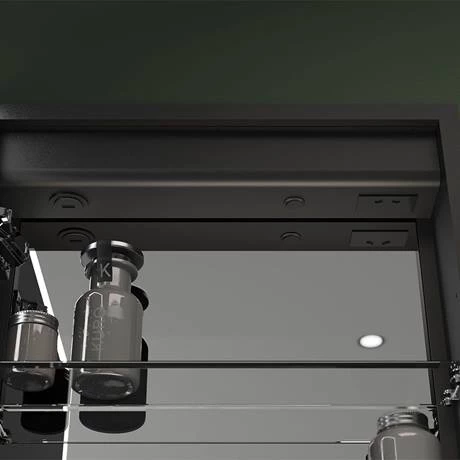 AZ8920MB_D3_460.jpg Arezzo 500 x 700mm Recessed LED Illuminated Bathroom Mirror Cabinet with Shaver Socket & Anti-Fog -Victorian Plumbing Shop AZ8920MB D3 460