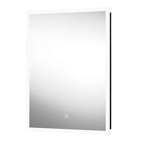 AZ8920MB_P.jpg Arezzo 500 x 700mm Recessed LED Illuminated Bathroom Mirror Cabinet with Shaver Socket & Anti-Fog -Victorian Plumbing Shop AZ8920MB P
