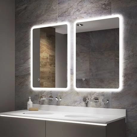 AZ9703MB_D1_460-2.jpg Arezzo 800 x 600mm Ultra Slim LED Illuminated Bathroom Mirror with Anti-Fog -Victorian Plumbing Shop AZ9703MB D1 460 2