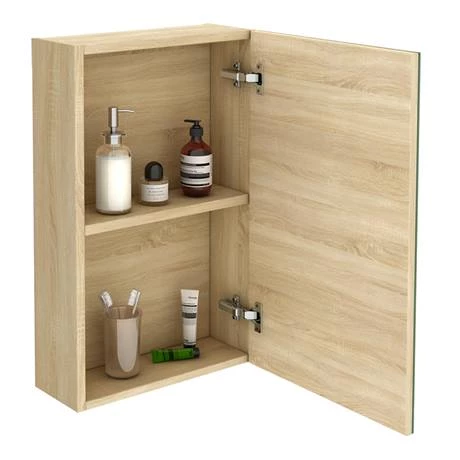 B45MNO_d3_460.jpg Brooklyn 450mm Natural Oak Bathroom Mirror Unit -Victorian Plumbing Shop B45MNO d3 460