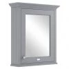 Bayswater Plummett Grey 600mm Mirror Wall Cabinet