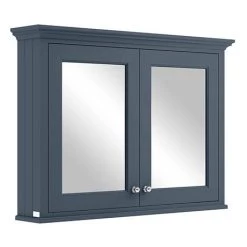 Bayswater Stiffkey Blue 1050mm Mirror Wall Cabinet