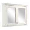Bayswater Pointing White 1050mm Mirror Wall Cabinet