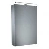 Tavistock Conduct Single Door Mirror Cabinet with LED Light -Victorian Plumbing Shop CO44AL P