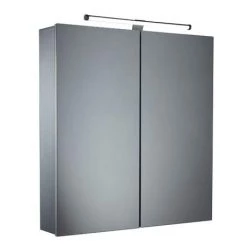 Tavistock Conduct Double Door Mirror Cabinet with LED Light