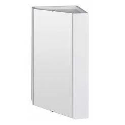 Cove Gloss White Corner Mirror Cabinet