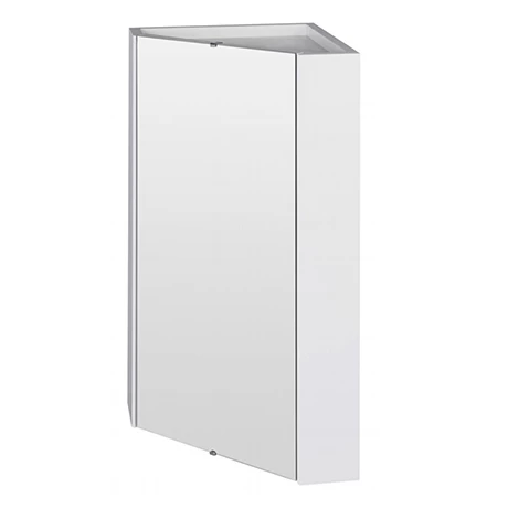 CU001_p.jpg Cove Gloss White Corner Mirror Cabinet -Victorian Plumbing Shop CU001 p