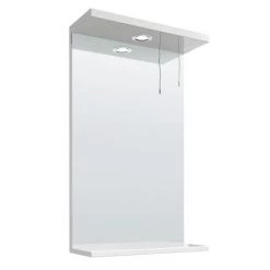 Cove White Illuminated Mirror (450mm Wide)