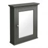 Old London Traditional Mirror Cabinet (650mm Wide - Charcoal) -Victorian Plumbing Shop DAF604 prod