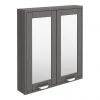 Keswick Grey 600mm Traditional Wall Hung 2 Door Mirror Cabinet 5 Keswick Grey 600mm Traditional Wall Hung 2 Door Mirror Cabinet -Victorian Plumbing Shop KES GRY 2DM p