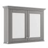 Old London 1050mm Mirror Cabinet - Storm Grey - LON217 -Victorian Plumbing Shop LON217 P