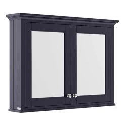 Old London 1050mm Mirror Cabinet - Twilight Blue - LON317
