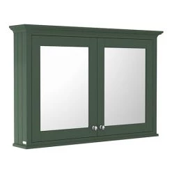 Old London 1050mm Mirror Cabinet - Hunter Green - LON817