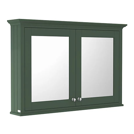 LON817_P.jpg Old London 1050mm Mirror Cabinet - Hunter Green - LON817 -Victorian Plumbing Shop LON817 P
