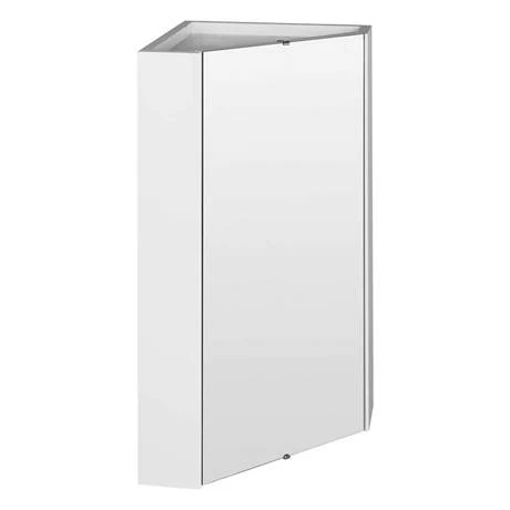 LQ059_nd1_460.jpg Hudson Reed - Design Gloss White Corner Mirror Cabinet with one shelf - LQ059 -Victorian Plumbing Shop LQ059 nd1 460