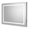 Hudson Reed Prisma 800mm Bluetooth LED Touch Sensor Mirror with Clock & Demister Pad - LQ092 -Victorian Plumbing Shop LQ092 P