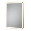 Arezzo 700 x 500mm Brushed Brass LED Touch Sensor Mirror + Anti-Fog -Victorian Plumbing Shop LQ702 P