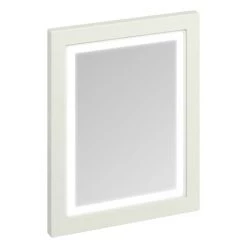 Burlington Framed 60 Mirror with LED Illumination - Sand