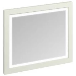Burlington Framed 90 Mirror with LED Illumination - Sand