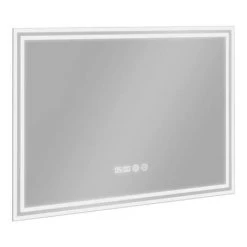 Toreno 700x500mm LED Illuminated Mirror inc. Anti-Fog, Digital Clock & Touch Sensor - MIR009 -Victorian Plumbing Shop MIR009 D2 460
