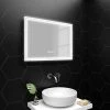 Toreno 700x500mm LED Illuminated Mirror inc. Anti-Fog, Digital Clock & Touch Sensor - MIR009 -Victorian Plumbing Shop MIR009 P1