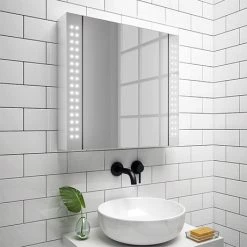 Toreno 650x600mm LED Illuminated Mirror Cabinet inc. Motion Sensor - MIR015