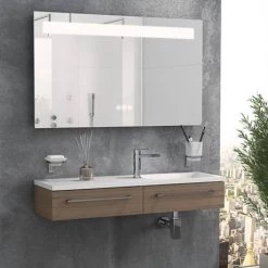 Toreno 1200 x 600mm Landscape LED Back-lit Bluetooth Mirror inc. Touch Sensor + Anti-Fog -Victorian Plumbing Shop MIR021 NEW D2 460