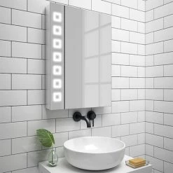 Toreno 500x700mm LED Illuminated Mirror Cabinet inc. Motion Sensor - MIR038