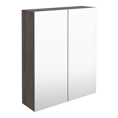 MOD523_np.jpg Brooklyn 600mm Grey Avola Bathroom Mirror Cabinet - 2 Door -Victorian Plumbing Shop MOD523 np