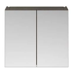 Brooklyn 800mm Grey Avola Bathroom Mirror Cabinet - 2 Door -Victorian Plumbing Shop OFF519 d2 460