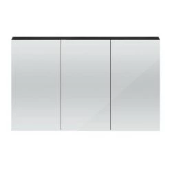 Hudson Reed 1350mm Hacienda Black 3 Door Mirror Cabinet - QUA011 2 Hudson Reed 1350mm Hacienda Black 3 Door Mirror Cabinet - QUA011 -Victorian Plumbing Shop QUA011 nd1 460